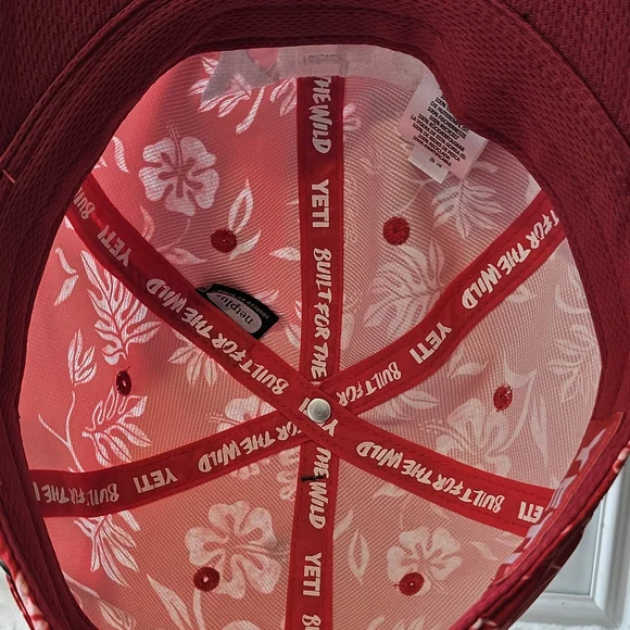 YETI Red Floral Hat - Picture 5 of 5